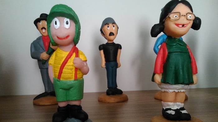 Bonecos de biscuit da turma do chaves