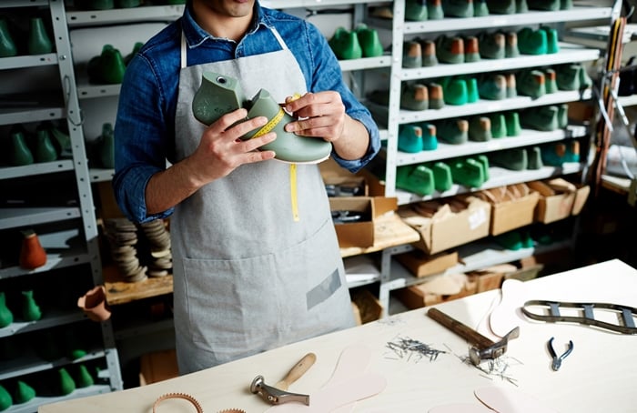 Matéria prima para fabricar sapatos