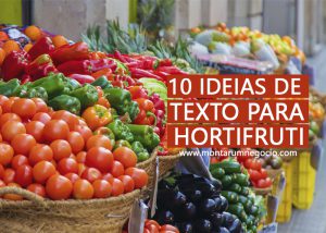 Texto para propaganda de hortifruti