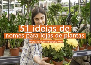 nomes para lojas de plantas