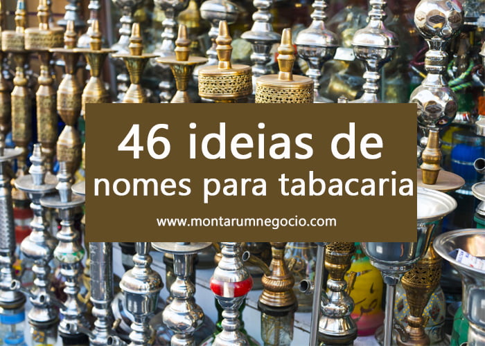 nomes para tabacaria