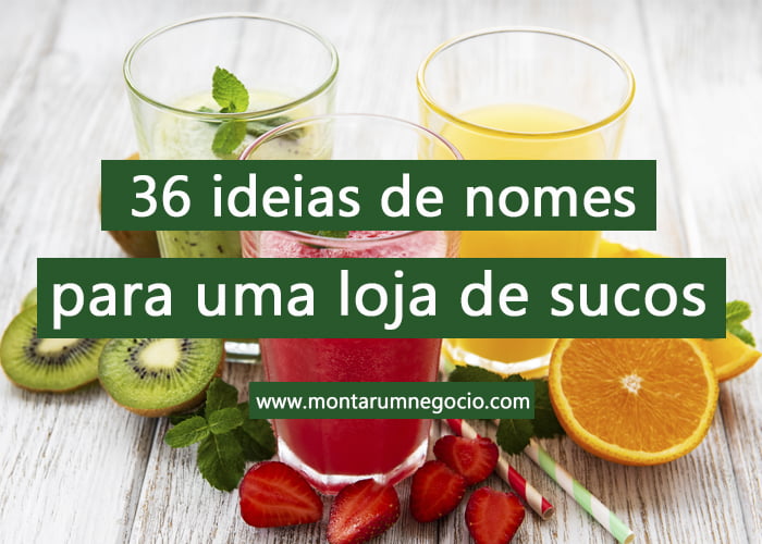 nomes para loja de sucos naturais