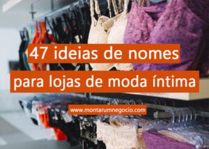 nomes para lojas de moda íntima