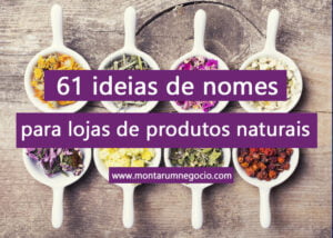 nomes para lojas de produtos naturais