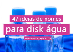 nomes para disk água