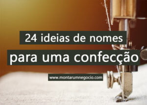 nomes para confecção