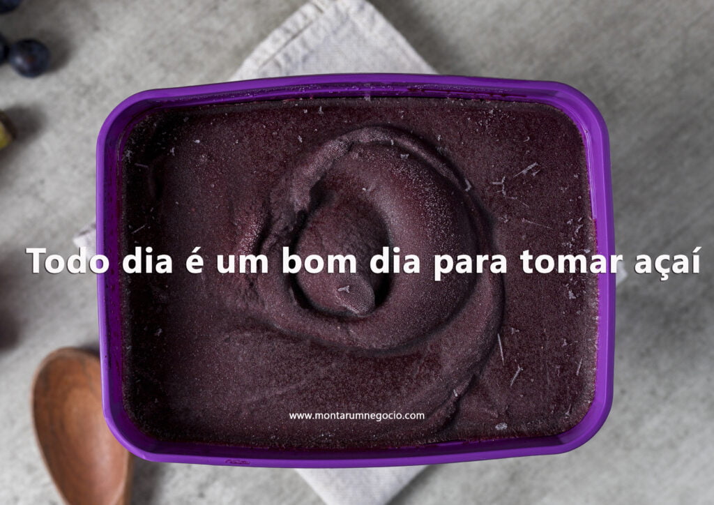 Frases para divulgação de açaí