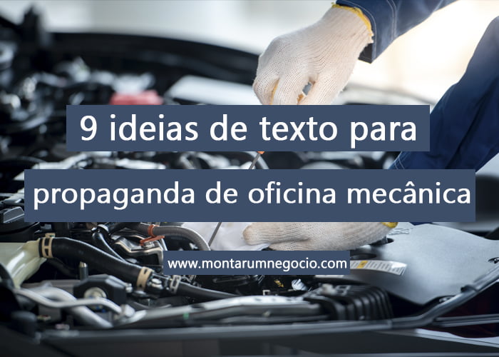 Texto para propaganda de oficina mecânica