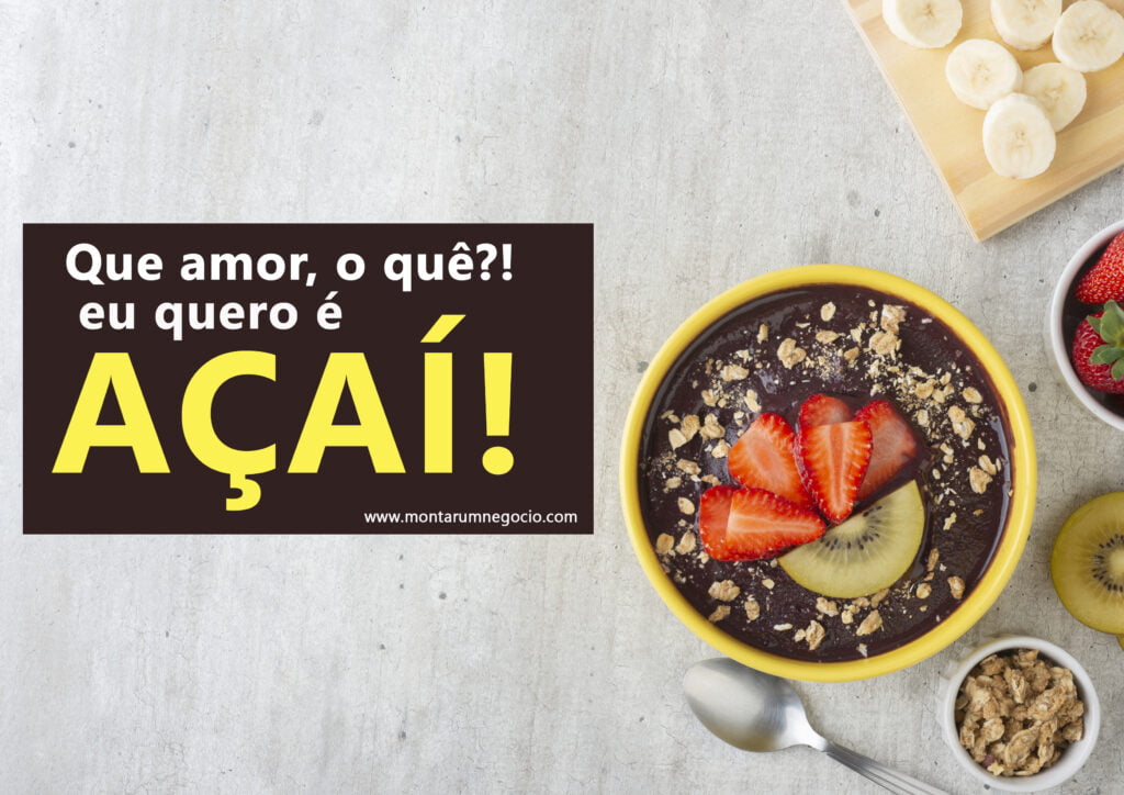 mensagem de divulgação de açaí