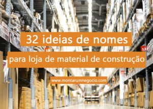 Nomes para loja de materiais de construção