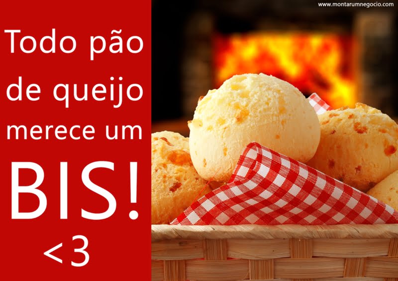 Frases para divulgar pão de queijo