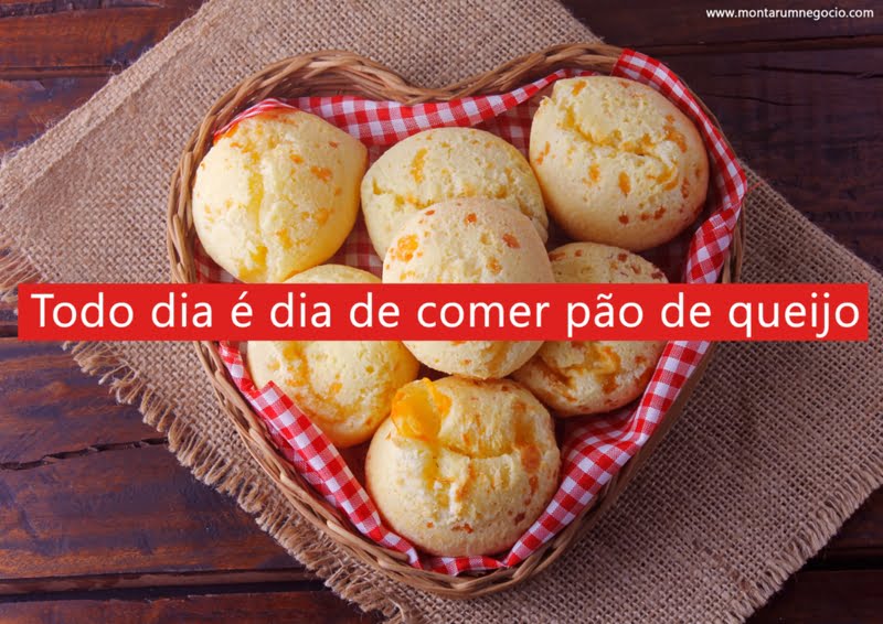 Frases para vender pão de queijo