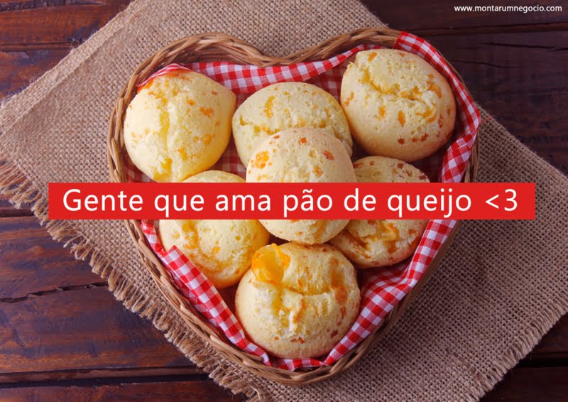 Legenda para pão de queijo