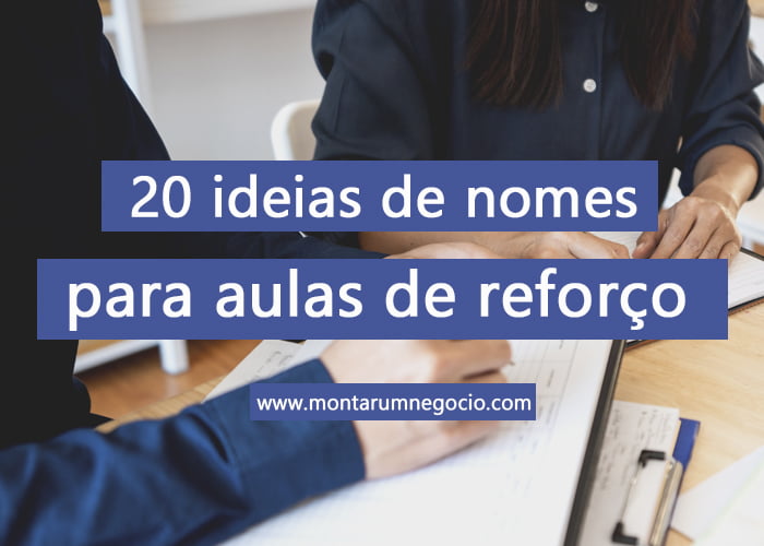 nomes criativos para aulas de reforço