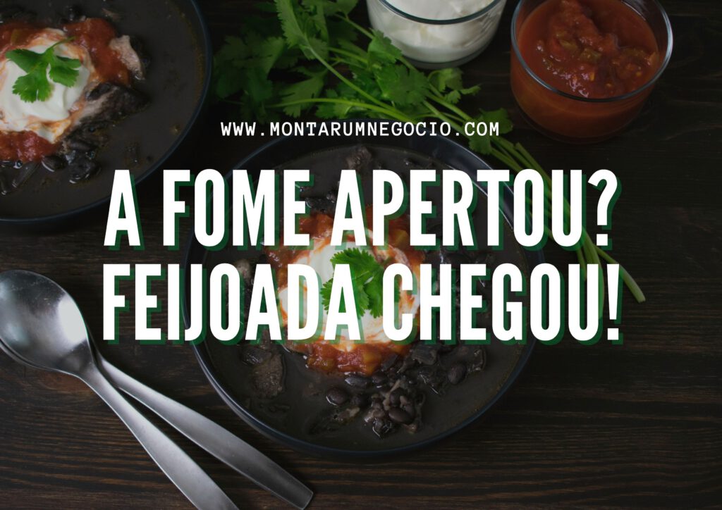 Frases para anúncio de feijoada