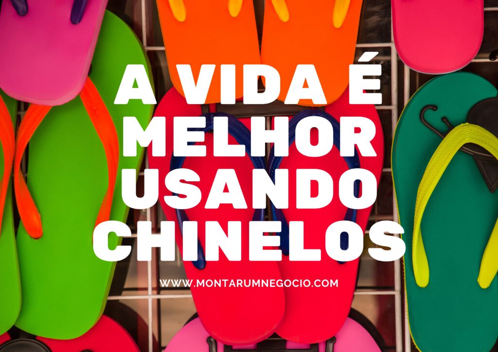 Frases para divulgação de chinelos