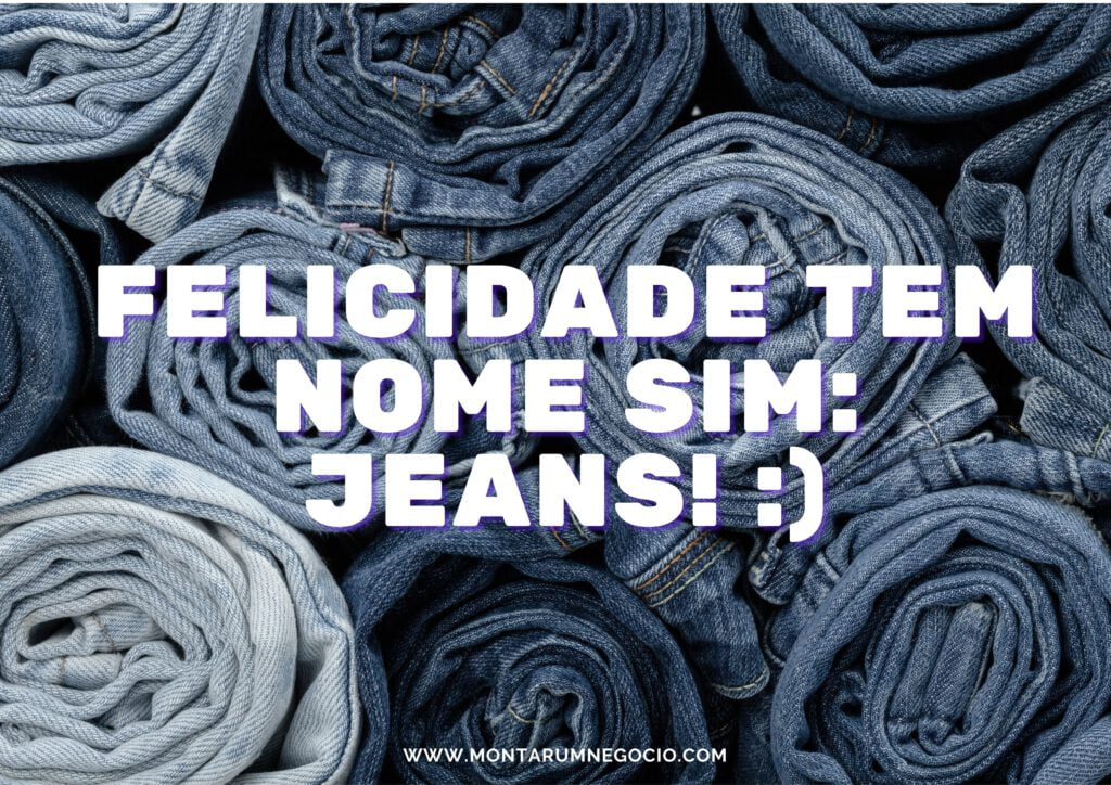 anúncio para vender jeans