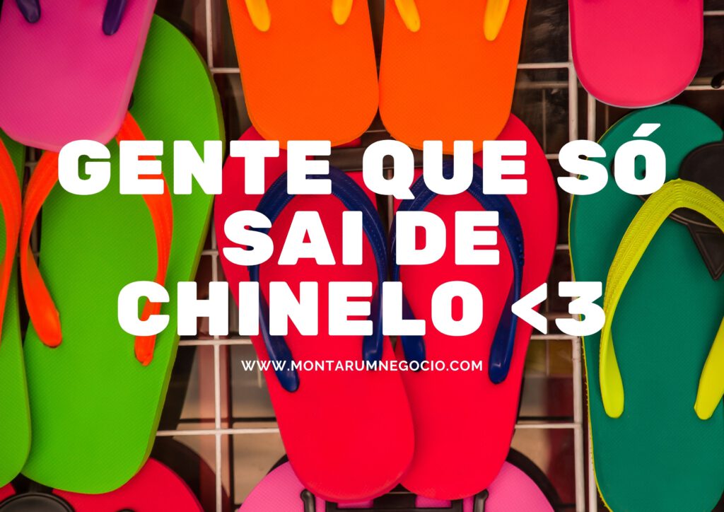 propaganda de chinelos