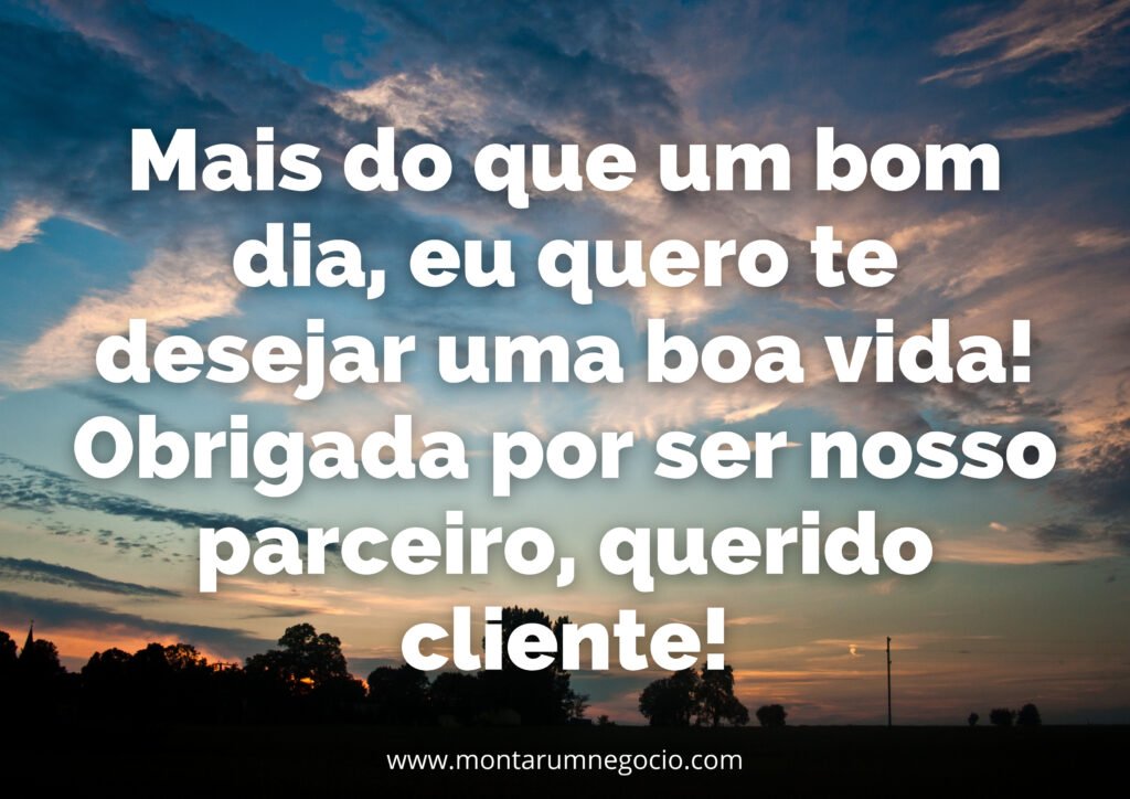 bom dia para clientes no instagram