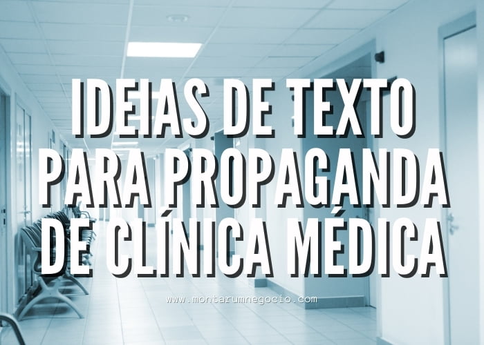 Texto para propaganda de clínica médica