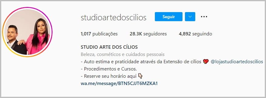 Bio para extensão de cílios