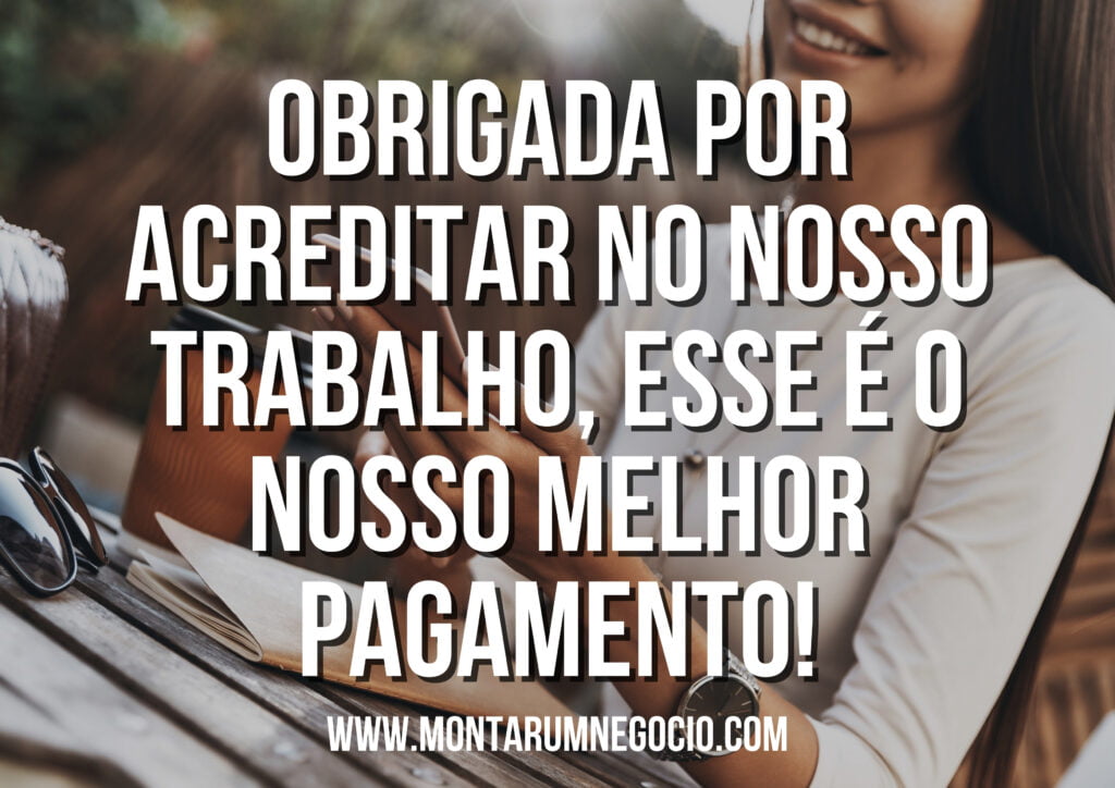 Frases prontas de agradecimento ao cliente