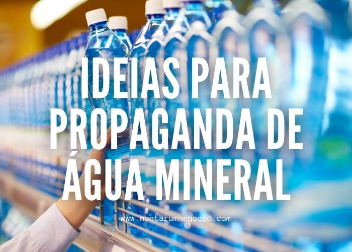 Propaganda de água mineral