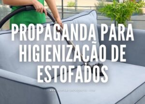 Propaganda de higienização de estofados