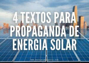 texto para propaganda de energia solar