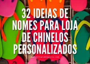 nomes para loja de chinelos personalizados