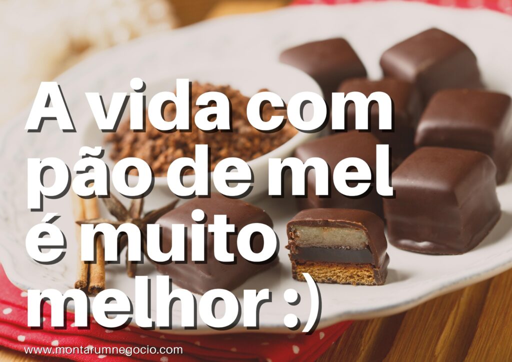 Frases para vender pão de mel