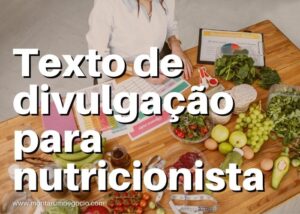 Texto para propaganda de nutricionista