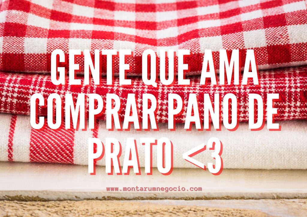 frases para vender pano de prato