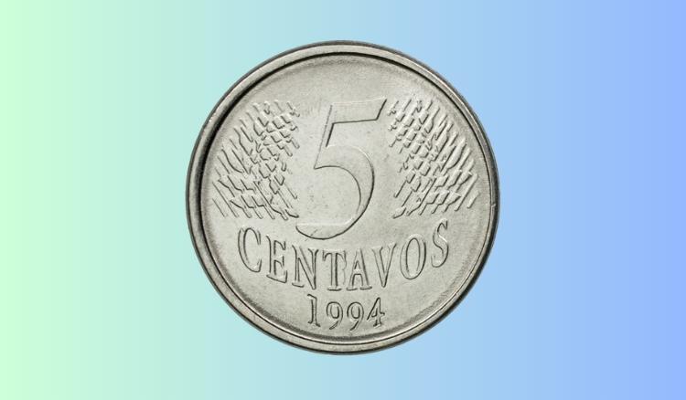 Qual o valor da moeda de 5 centavos de 1994